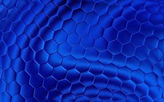 realistisk blå vaxkaka eller hexagonal mönster bakgrund. elegant vaxkaka textur. lyx sexhörning mönster. teknologi och data bakgrund design. foto