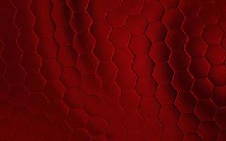 realistisk röd vaxkaka eller hexagonal mönster bakgrund. elegant vaxkaka textur. lyx sexhörning mönster. teknologi och data bakgrund design. foto