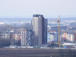 Kiev, ukraina - Mars 9, 2023 panorama- se av de hus foto