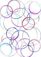 färgad cirklar tillverkad med måla foto