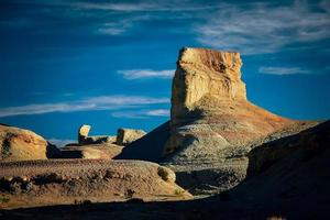 spöke stad i xinjiang, Kina är en typisk yardang landform. foto