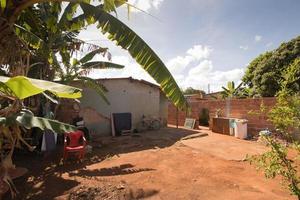 planaltina, goias, Brasilien, februari 25 2023 typisk dåligt konstruerad hem den där är hittades genom hela Brasilien foto