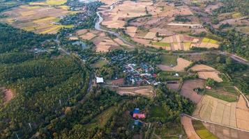 antenn se pai stad. pai är en små stad i nordlig thailand foto