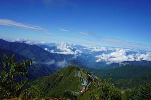 moln bildning i zuluk silke rutt sikkim foto