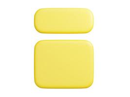 baner tallrik 3d framställa - rektangulär formad gul plack med tömma Plats för text för befordran och reklam affisch foto