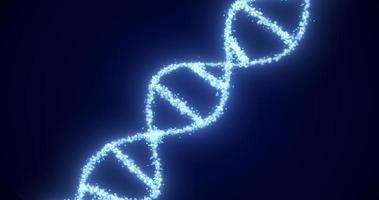 abstrakt blå lysande energi spiral dna vetenskaplig trogen hög tech bakgrund foto