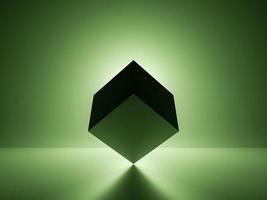 abstrakt guld grön bakgrund med geometrisk form tapet foto