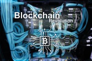 blockchain-revolution, innovationsteknik i modern verksamhet. foto
