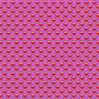 röd hjärta form av kärlek i cirkel sömlös mönster med rosa bakgrund foto