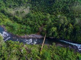 skön morgon- se indonesien panorama landskap irländare fält med skönhet Färg och himmel naturlig ljus foto