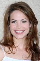 rebecca herbst anländer på de allmän sjukhus fläkt klubb lunch på de airtel torg hotell i skåpbil nuys ca på juli 18 2009 2008 foto