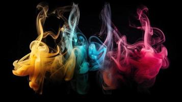 abstrakt eterisk rök färglandskap en vibrerande och konstnärlig bakgrund foto