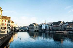 stadsbilden i Zürich stad, Schweiz foto