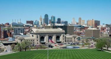 gata scener i kansas stad downtwn foto