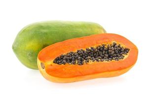 papaya frukt isolerad foto