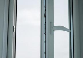 plast dubbel- dörr fönster foto