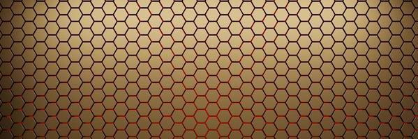 futuristisk guld hexagonal textur bakgrund. 3d-rendering foto