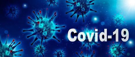 Corona virus bakgrund, pandemisk risk koncept. 3d illustration foto