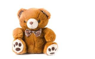 söt brun teddy Björn isolerat foto