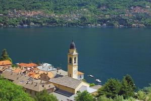 by av cernobbio,sjö como, italienska sjö distrikt, Lombardiet, Italien foto