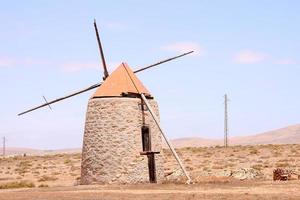 traditionell väderkvarn på tenerife foto