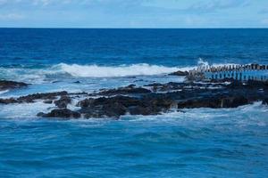 kust av agaete på de ö av gran canaria i de atlanten hav. foto