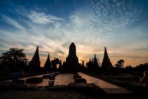 gammal buddist tempel i Asien foto