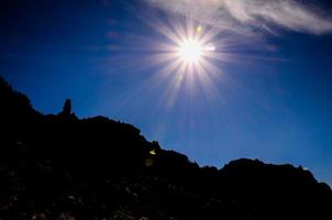 vacker utsikt över solnedgången foto