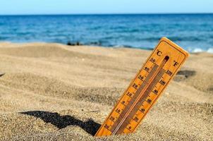 termometer på de strand foto