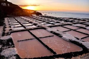 salt flats i Spanien foto