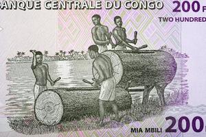 trummisar från kongolesiska franc foto