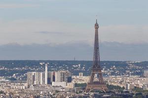 stadsbild av paris med eiffel torn foto