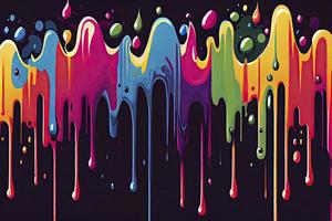 graffiti, droppande måla, spray måla, många färger vattenfärg foto