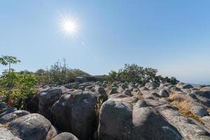 se punkt på lan hin poom på phu hin rong kla nationell parkera foto