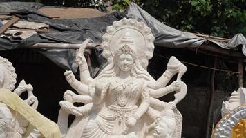 idol tillverkad av sherawali mata hindu religiös foto