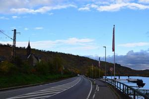 mosel dal väg i höst foto