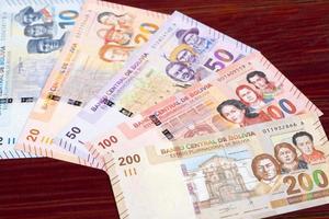 bolivian pengar en företag bakgrund foto