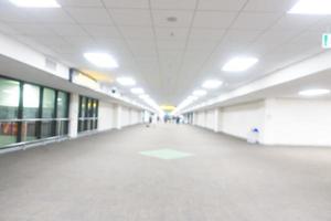 abstrakt defocused flygplatsinredning för bakgrund foto
