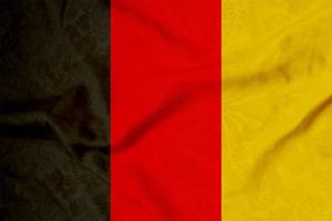 tyg med flagga av belgien foto