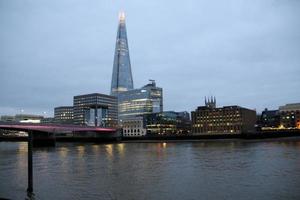 utsikt över Themsen i London foto
