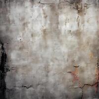 textur av ett gammal bruten vägg, repor och pommes frites - ai genererad bild foto