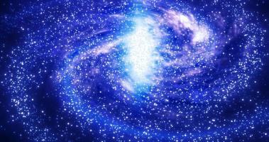 abstrakt Plats blå galax med stjärnor och konstellationer trogen med glöd effekt, abstrakt bakgrund foto