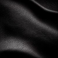 svart dyr äkta premie läder - ai genererad bild foto