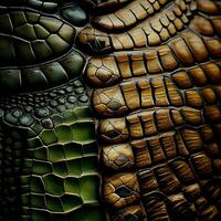 dyr naturlig krokodil hud textur - ai genererad bild foto