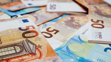 euro sedel pengar eur, valuta av de europeisk union foto