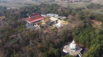 antenn se av tempel i thailand. foto