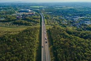 panorama av wroclaw stad, antenn se foto