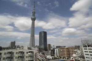 himmel träd tokyo horisont foto