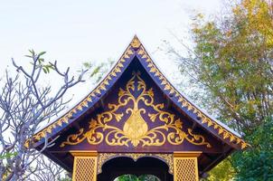 gavel tak tempel thai arkitektur ,nordlig thailand foto