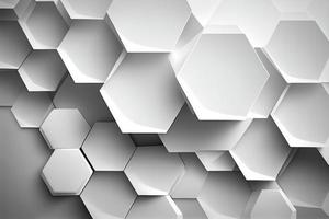 abstrakt vit företag bakgrund med annorlunda hexagoner foto